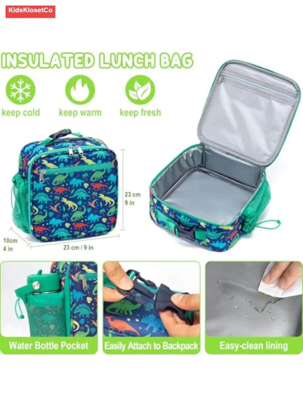 60oz Kids Bento Lunch Box Set with Insulated Bag, Thermos & Utensils,